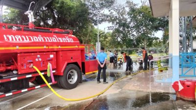 เทศบาลตำบลโชคชัยดำเนินการล้างทำความสะอาดศูนย์พัฒนาเด็กเล็ก เพื่อสร้างสภาพแวดล้อมที่สะอาดและปลอดภัยสำหรับเด็ก ๆ